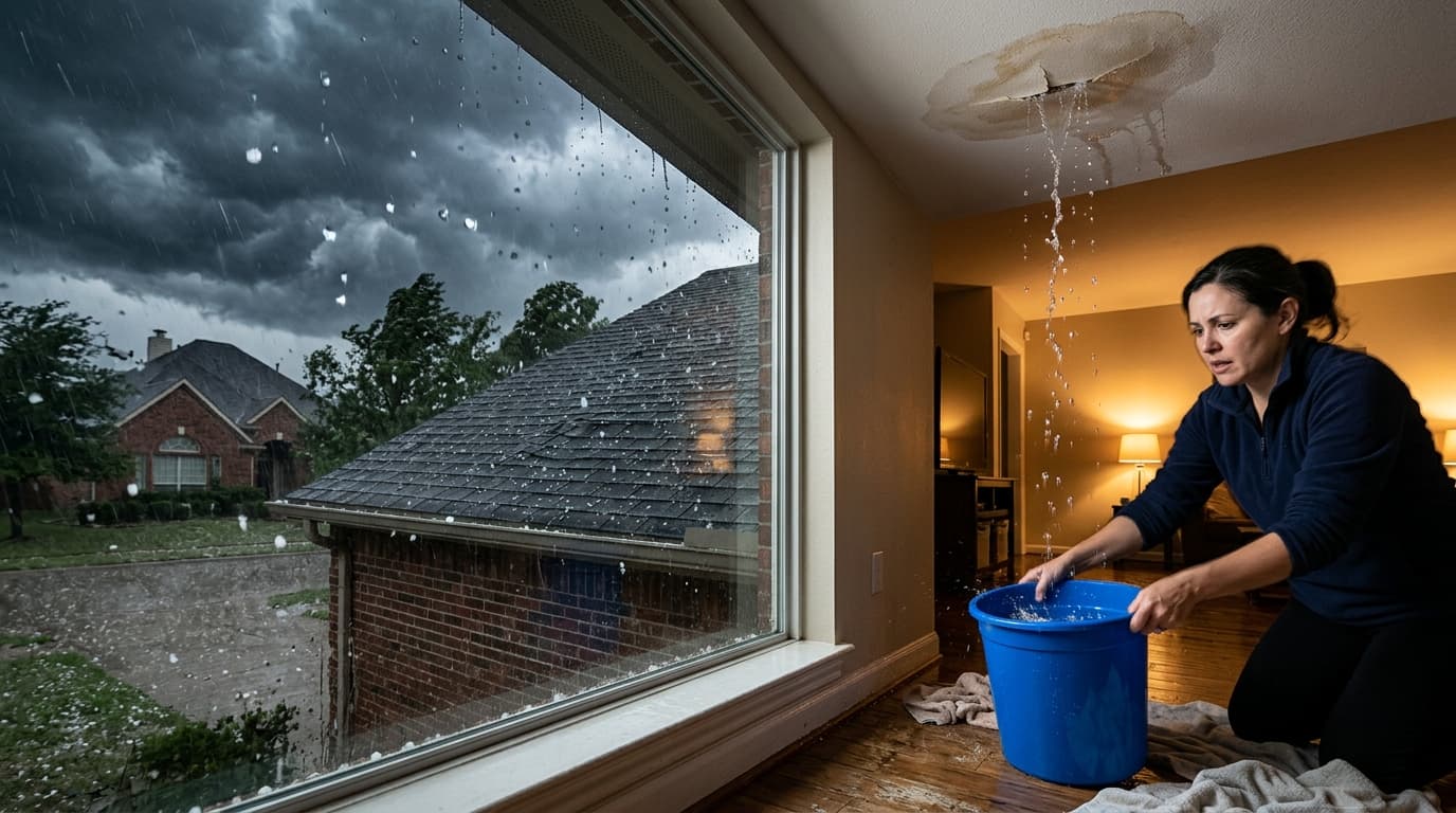What to Do If You Get a Roof Leak During a Hailstorm